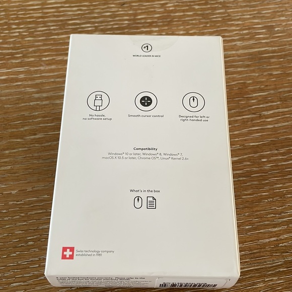 NWT!! Logitech B100 Corded Mouse Black – Wired USB Mouse for Computers & Laptops - Picture 2 of 4